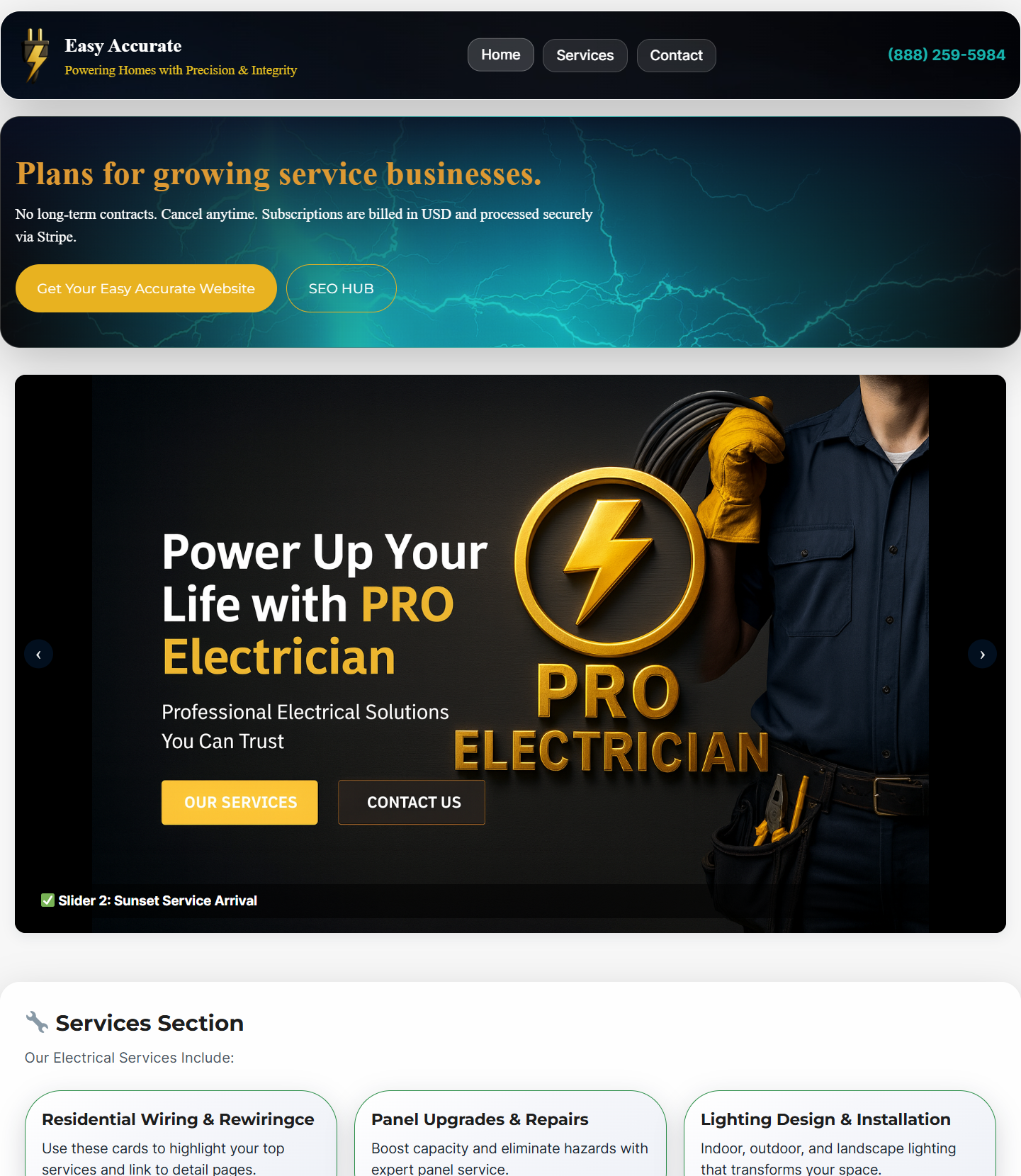 Business Website with all the bells and whistles..