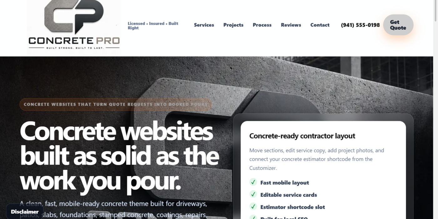 Concrete Pro Easy Accurate business-