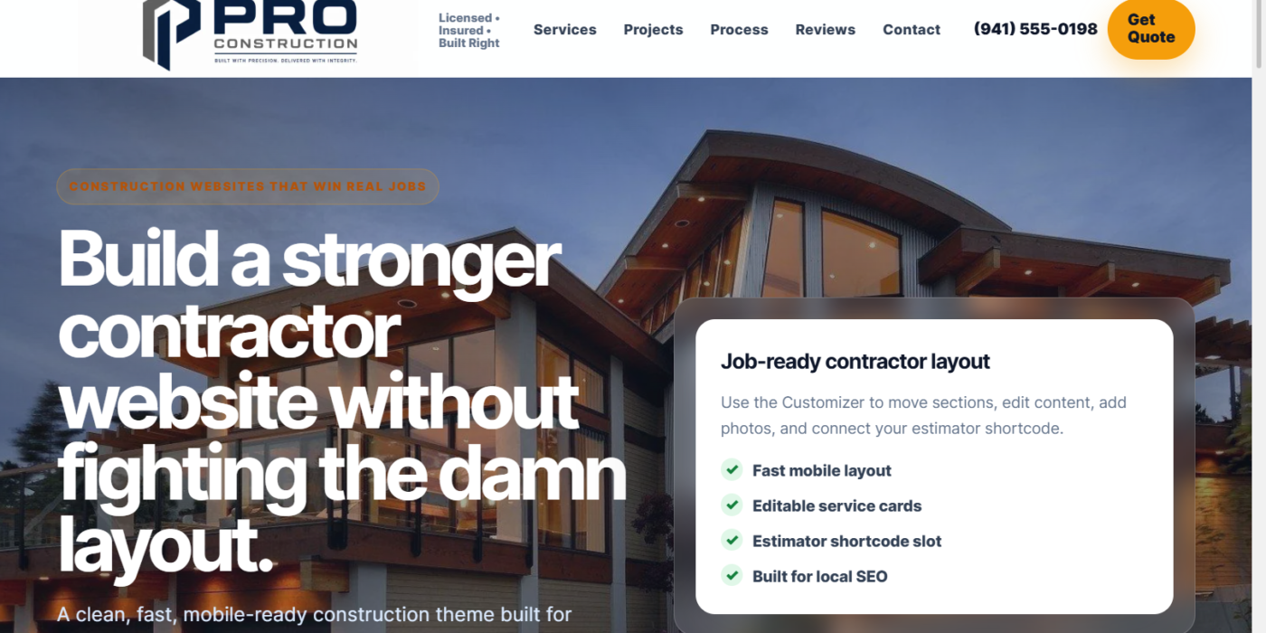 Pro Cunstruction-AI-Website