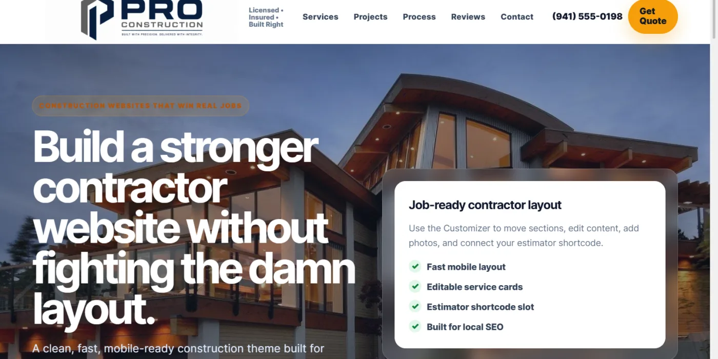 Pro Cunstruction-AI-Website